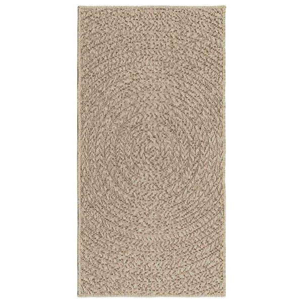 vidaXL Teppich ZIZUR Beige 60x110 cm Jute-Optik Indoor und Outdoor