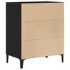 vidaXL Sideboard Schwarz Eichen-Optik 57 x 35 x 70 cm Holzwerkstoff