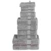 vidaXL 12 tlg. Premium-Handtuch-Set SOLUND Grau 600 g/m&sup2;