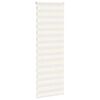 vidaXL Doppelrollo Marmorbeige 80x200 cm Stoffbreite 75,9 cm Polyester