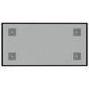 vidaXL Magnettafel Wandmontage Schwarz 40x20 cm Hartglas
