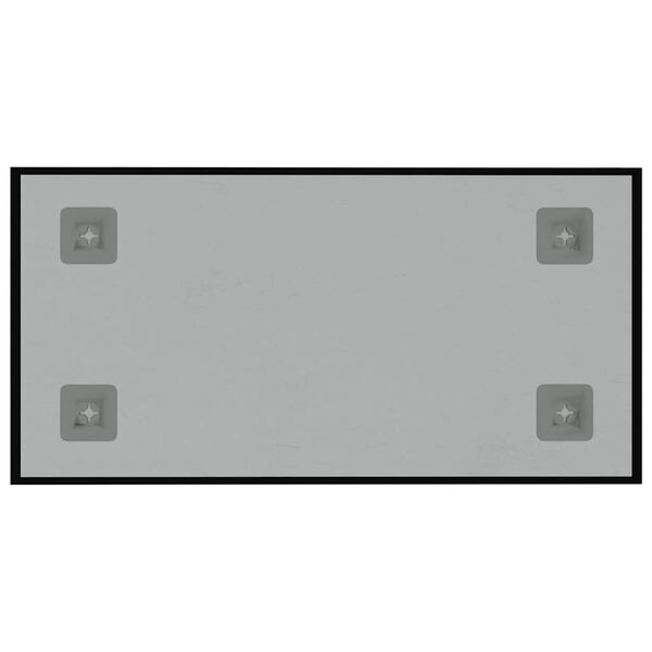 vidaXL Magnettafel Wandmontage Schwarz 40x20 cm Hartglas