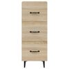 vidaXL Sideboard Sonoma-Eiche 34,5x34x90 cm Holzwerkstoff