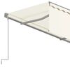 vidaXL Markise Manuell Einziehbar mit Rollo 4x3 m Creme