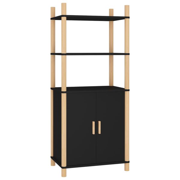 vidaXL Highboard Schwarz 60x40x141 cm Holzwerkstoff