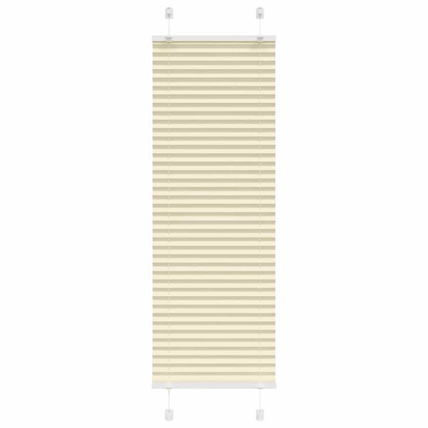 vidaXL Plissee Creme 45x100 cm Stoffbreite 44,4 cm Polyester