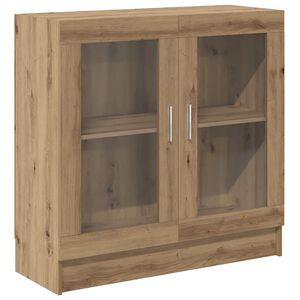 vidaXL B&uuml;cherschrank Artisan-Eiche 82,5x30,5x80 cm Holzwerkstoff