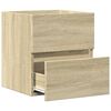 vidaXL Waschbeckenunterschrank Sonoma-Eiche 41x38,5x45cm Holzwerkstoff