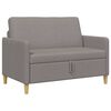vidaXL Sofa mit Stauraum Taupe 122 x 78 x 87 cm Polyester