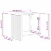 vidaXL TV-Wandschrank Altholz 59,5 x 31 x 40 cm Holzwerkstoff