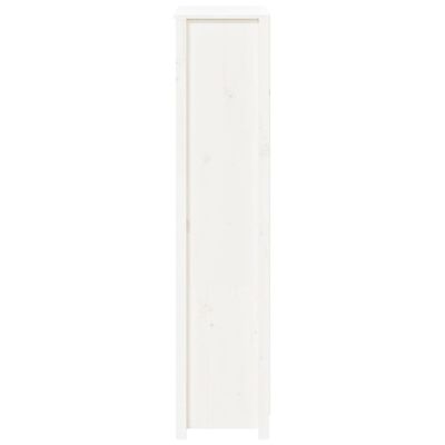 vidaXL Highboard Weiß 80x35x154 cm Massivholz Kiefer