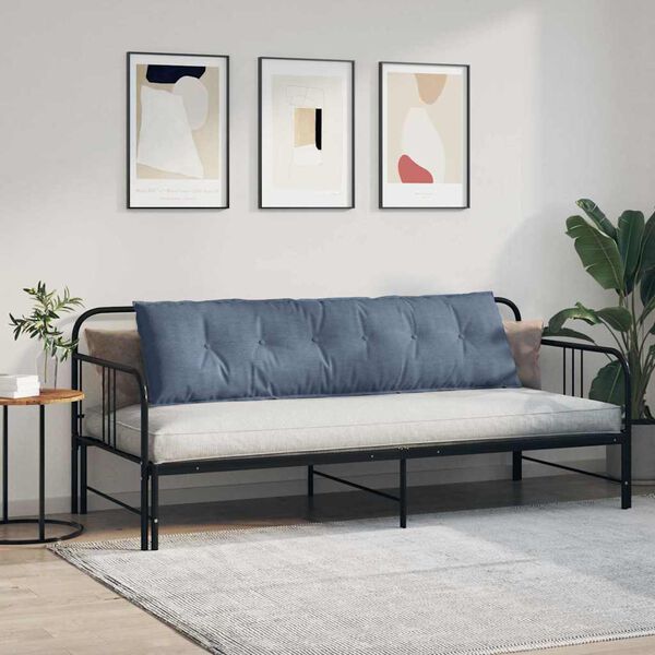 vidaXL R&uuml;ckenkissen Blau 180 x 50 cm Cordstoff