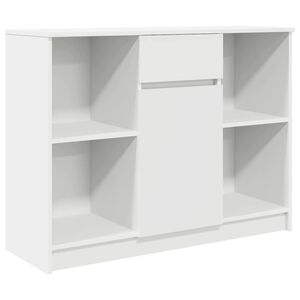 vidaXL Sideboard mit Schublade Wei&szlig; 101x35x76 cm Holzwerkstoff