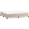 vidaXL Bettgestell ohne Matratze Cappuccino-Braun 200x200 cm Kunstleder