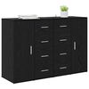 vidaXL Sideboards Corona 2 pcs Schwarz Eichen-Optik 59 x 39 x 80 cm