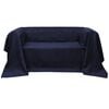 vidaXL Micro-Suede Sofa&uuml;berwurf Tagesdecke Marineblau 140 x 210 cm