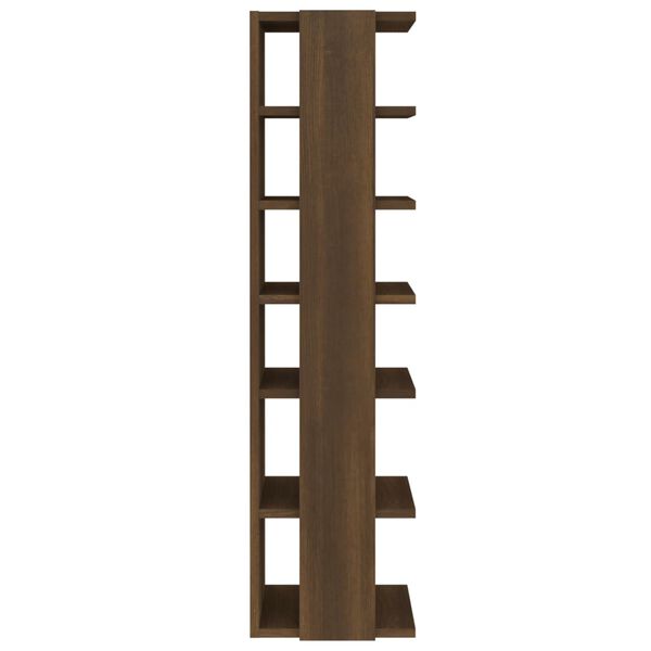 vidaXL Schuhregal Braun Eichen-Optik 27,5x27x102 cm Holzwerkstoff