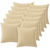 vidaXL Kissenbezug 12 pcs HEERLEN Beige 45 x 45 cm Polyester