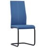 vidaXL Freischwinger 2 Stk. Blau Kunstleder