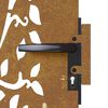 vidaXL Gartentor 85x75 cm Cortenstahl Baum-Design