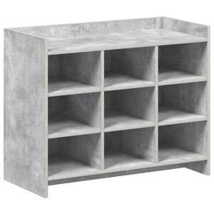 vidaXL Schuhschrank Betongrau 85 x 39,5 x 70 cm Holzwerkstoff