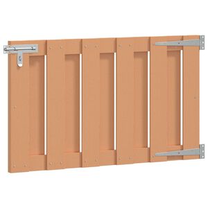 vidaXL Gartentor 100 x 60 cm WPC und Aluminium Braun
