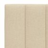 vidaXL Bettgestell ohne Matratze "Hanko" Creme 180x200 cm Stoff