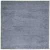 vidaXL Teppich Shaggy Hochflor Modern Blau 120x120 cm