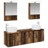 vidaXL Badezimmerschrank-Set 5 pcs Altholz Holzwerkstoff