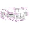 vidaXL Sofagarnituren 9 pcs Natur und Creme Massivholz Akazie