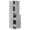 vidaXL Apothekerschrank Betongrau 30x41x144,5 cm Holzwerkstoff