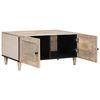 vidaXL Couchtisch mit Speicher Beige 80 x 50 x 40 cm Massivholz Akazie