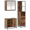 vidaXL Badezimmerm&ouml;bel-Set mit Schubladen 3 pcs Altholz Holzwerkstoff