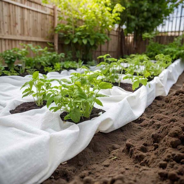 vidaXL Geotextil-Vlies Weiß 1x50 m Polyesterfaser