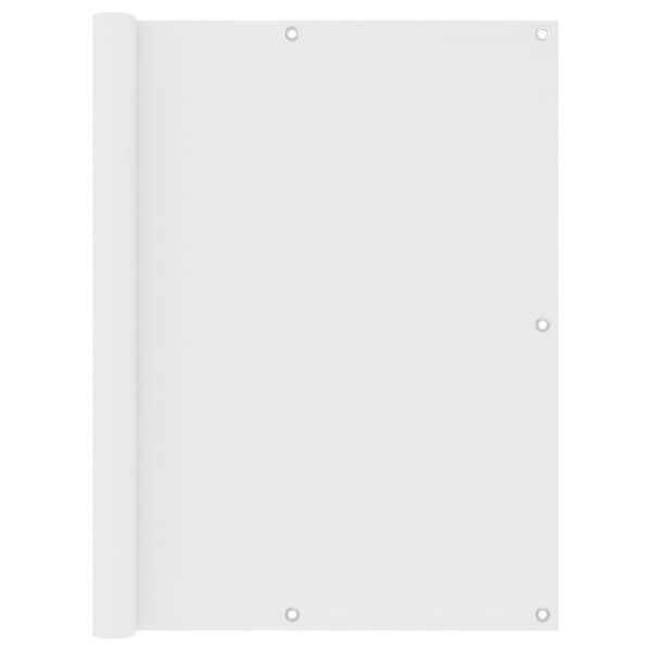 vidaXL Balkon-Sichtschutz Weiß 120x300 cm Oxford-Gewebe