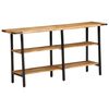 vidaXL Konsolentisch 140x35x70 cm Massivholz Mango