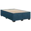 vidaXL Boxspringbett mit Matratze Dunkelblau 120x200 cm Samt
