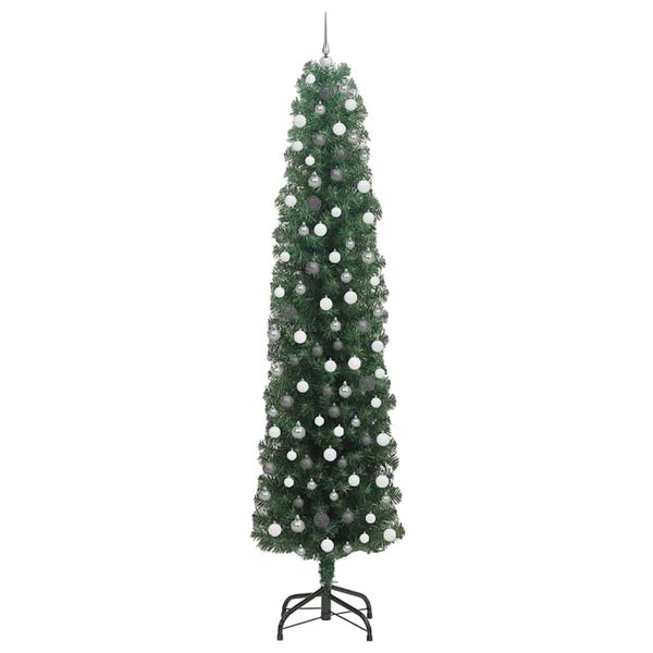 vidaXL K&uuml;nstlicher Weihnachtsbaum mit 300 LEDs mit St&auml;nder Gr&uuml;n 240 cm