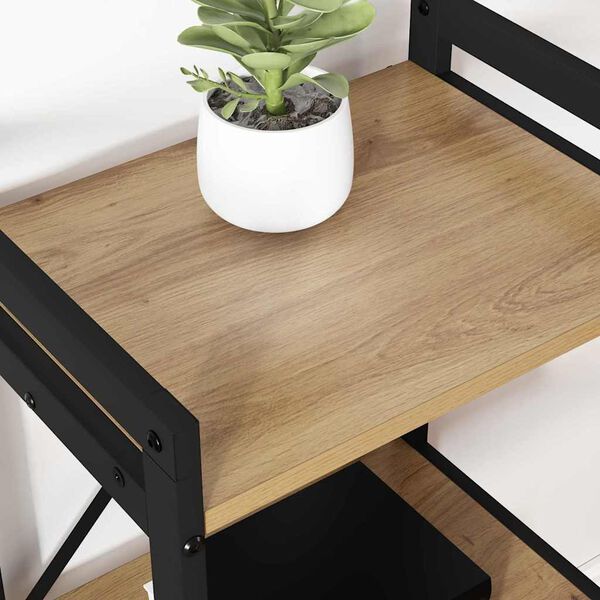 vidaXL B&uuml;cherregal Artisan-Eiche 40 x 30 x 50 cm Holzwerkstoff