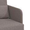 vidaXL Schlafsofa 60cm Taupe Stoff