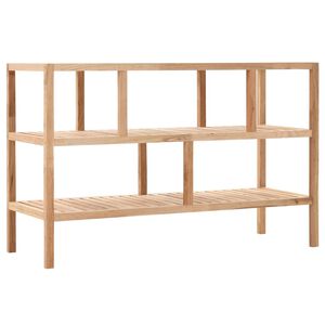 vidaXL Badregal Massivholz Walnuss 100x40x65 cm