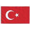 vidaXL Flagge der T&uuml;rkei 90 x 150 cm