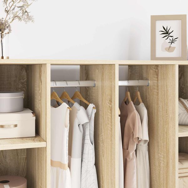 vidaXL Kleiderstange 12 pcs Silber 764 x 15 x 29 mm Aluminiumlegierung