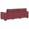 vidaXL 3-Sitzer-Sofa Weinrot 220x77x82 cm Stoff
