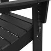 vidaXL Klappbarer Adirondack-Stuhl Schwarz 80,5 x 74,5 x 92 cm HDPE