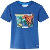 vidaXL Kinder-T-Shirt Dunkelblau Melange 140