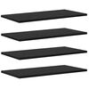 vidaXL Regalbrett 4 pcs Schwarz 60 x 30 x 1,5 cm Holzwerkstoff