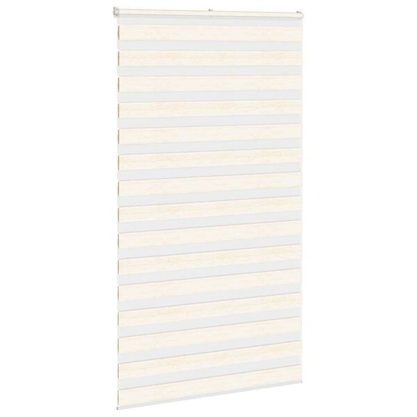 vidaXL Doppelrollo Marmorbeige 120x230cm Stoffbreite 115,9 cm Polyester