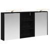 vidaXL Badezimmerschrank-Set 3 stk. 126 x 16 x 62,5 cm Holzwerkstoff