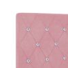 vidaXL Kopfteil mit Kopfteil Rosa 90 cm Kunstleder